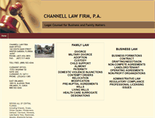 Tablet Screenshot of channellfirm.com